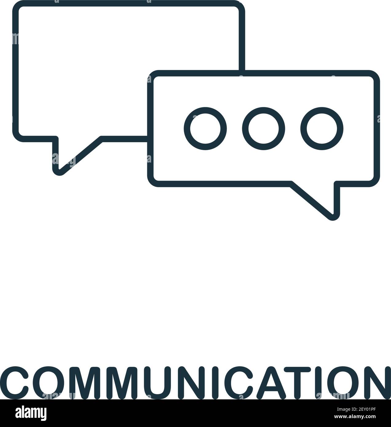 Communication vector icon symbol. Creative sign from seo and ...