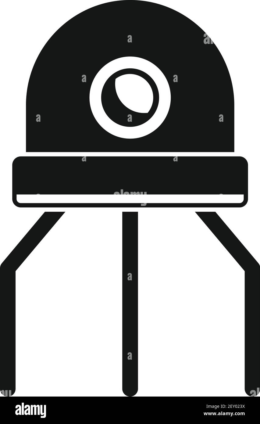 Nanotechnology artificial robot icon, simple style Stock Vector