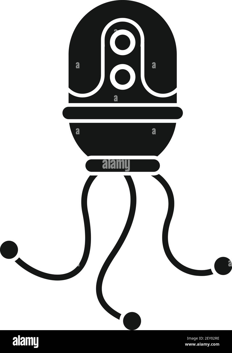 Nano robot icon, simple style Stock Vector