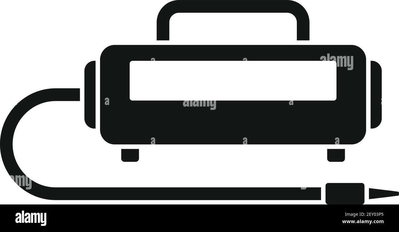 Stapler air compressor icon, simple style Stock Vector
