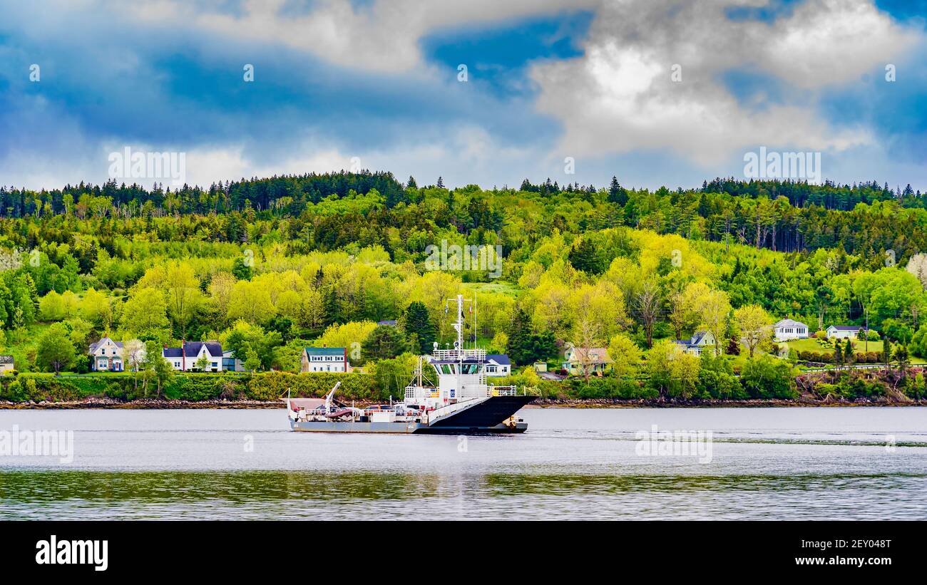 Ferry Crossing, Nova Scotia variations Stock Photo Alamy