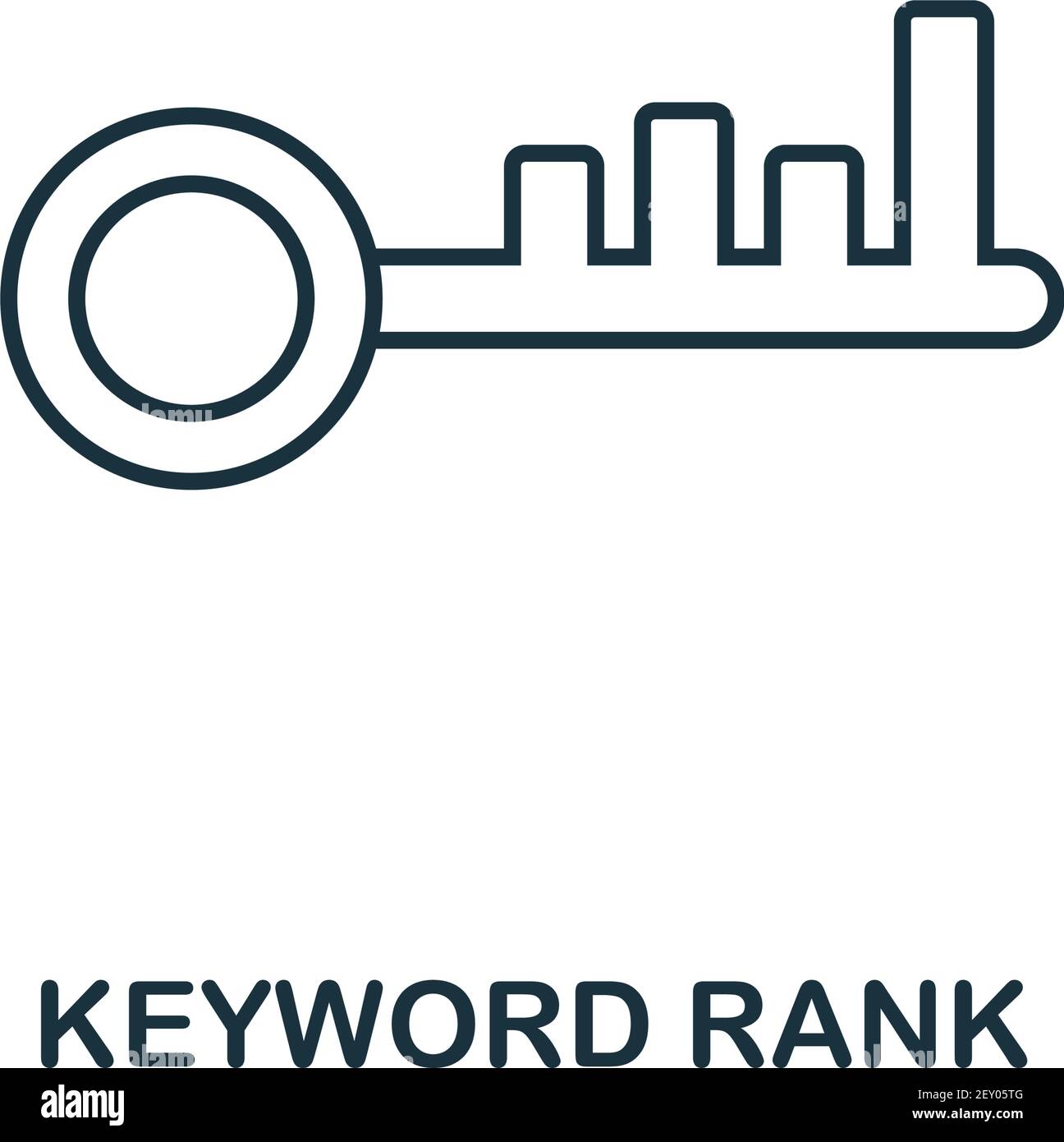 Keyword Rank Icon Vector Illustration Creative Sign From Seo And Development Icons Collection Filled Flat Keyword Rank Icon For Computer And Mobile Stock Vector Image Art Alamy