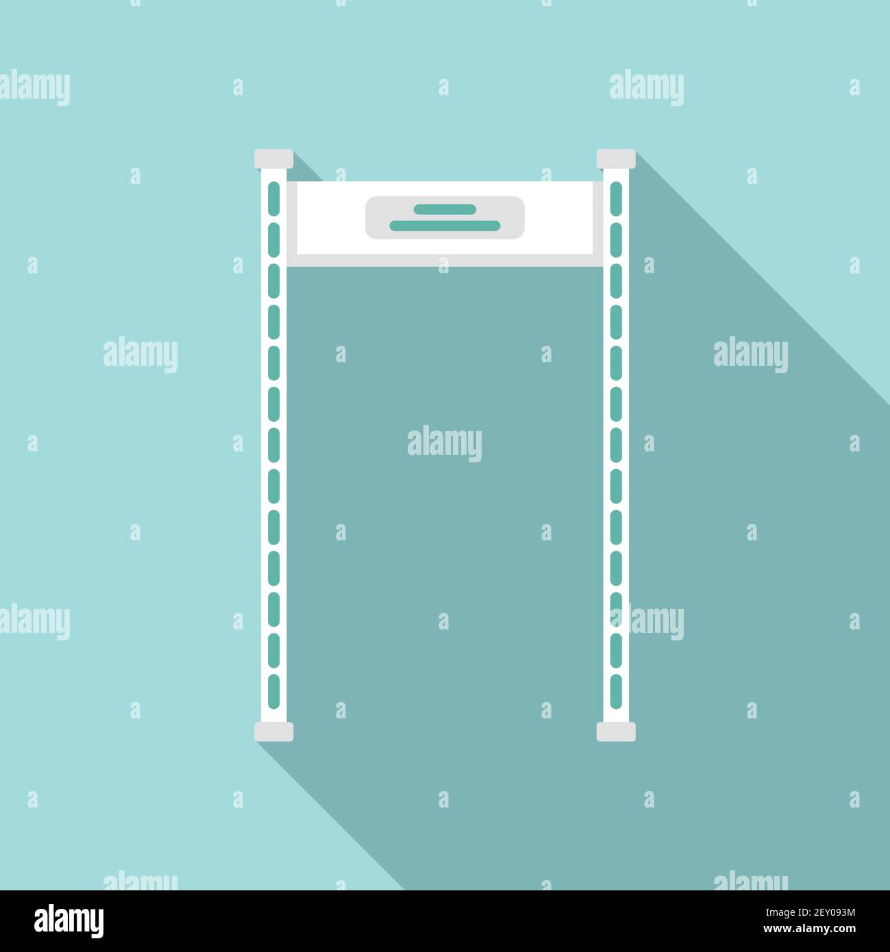Gate metal detector icon, flat style Stock Vector Image & Art - Alamy