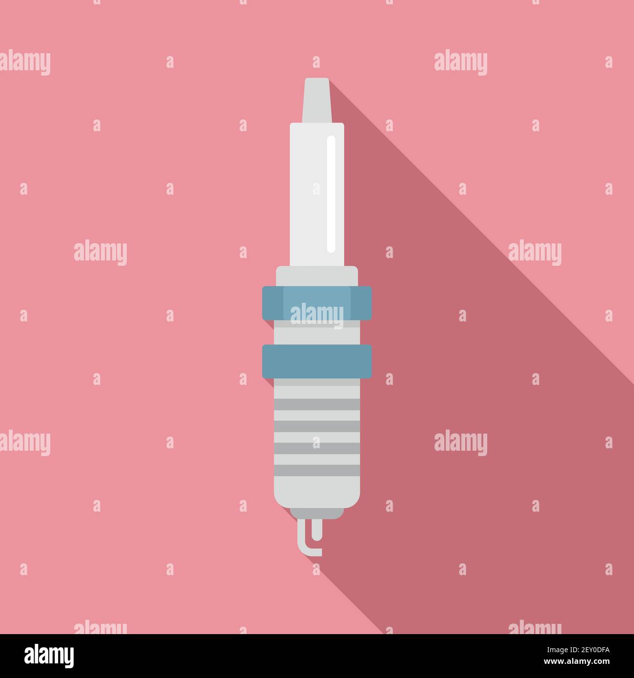 Spark plug icon, flat style Stock Vector Image & Art - Alamy
