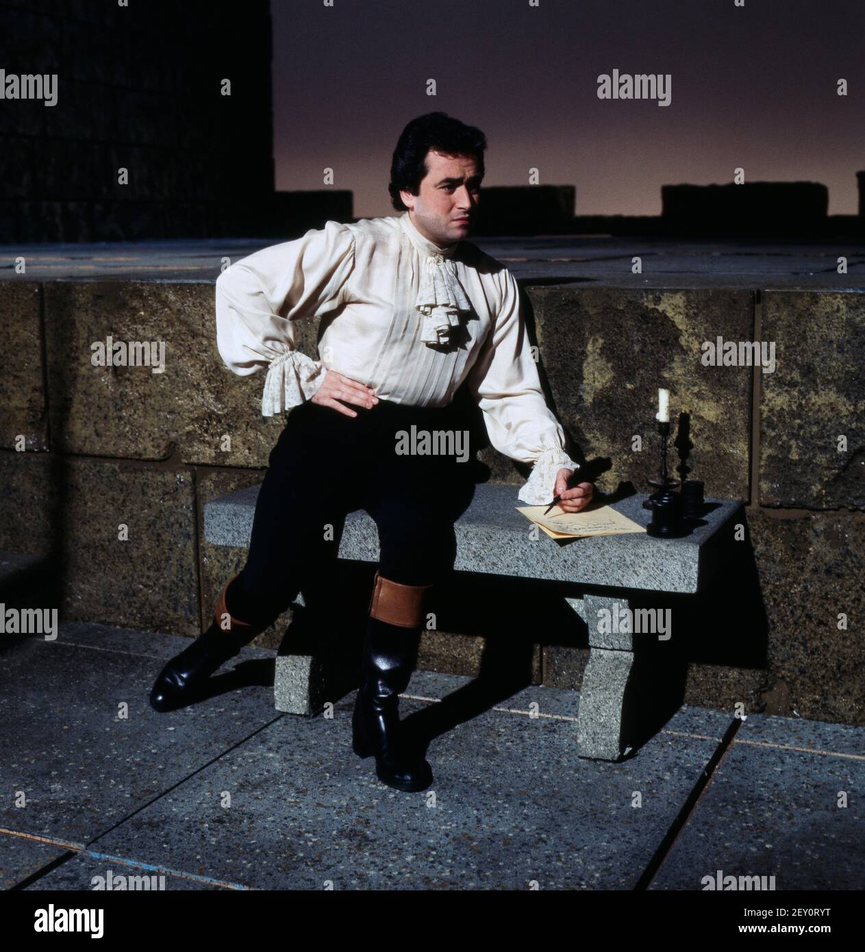 Jose Carreras, spanischer Tenor, circa 1980. Jose Carreras, Spanish Tenor, circa 1980. Stock Photo