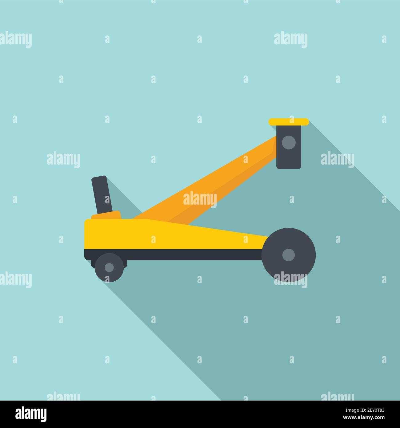 Jack-screw icon, flat style Stock Vector