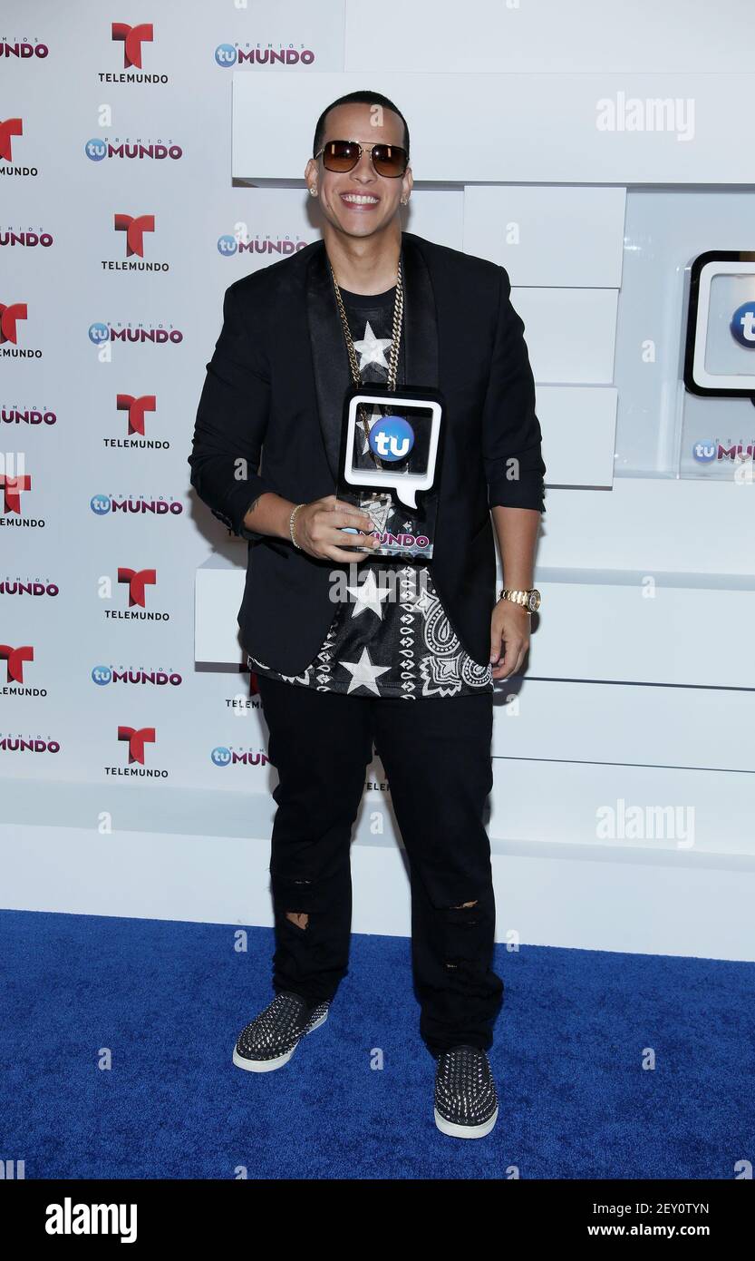 Daddy Yankee celebrates winning the Top Latin Artist of the Year award at  the 2006 Latin Billboard Awards at the Seminole Hard Rock Hotel and Casino  in Hollywood, Florida on April 27