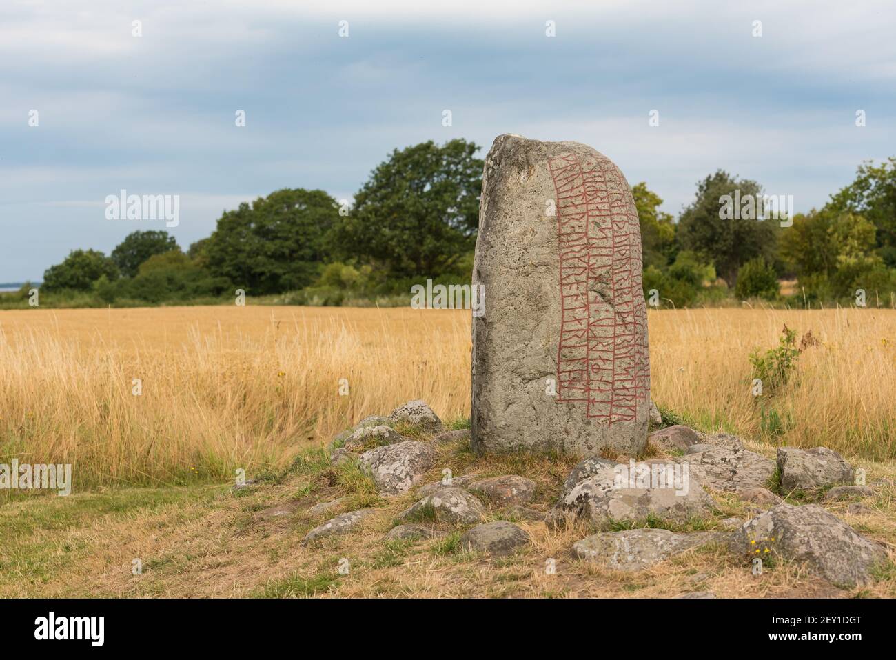 The Karlevi Rune stone Stock Photo