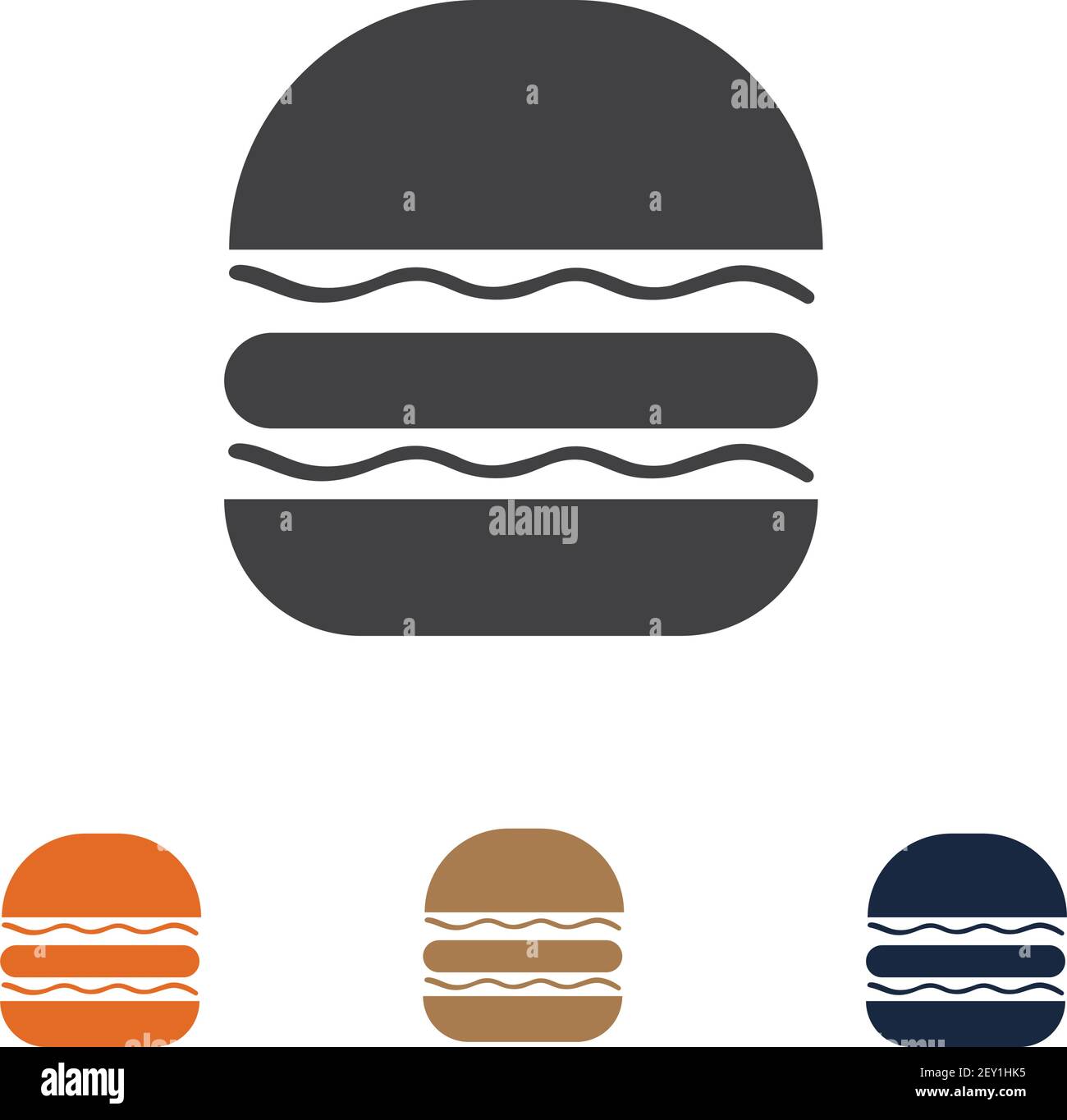 Hamburger vector icon illustration desigh Stock Vector