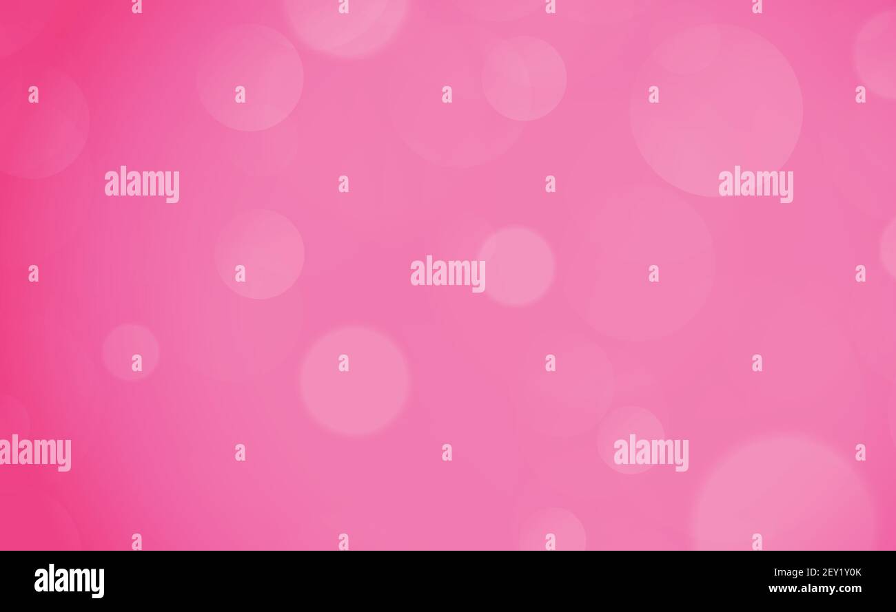 Abstract multicolored blurred bokeh on red background - Vector illustration Stock Vector