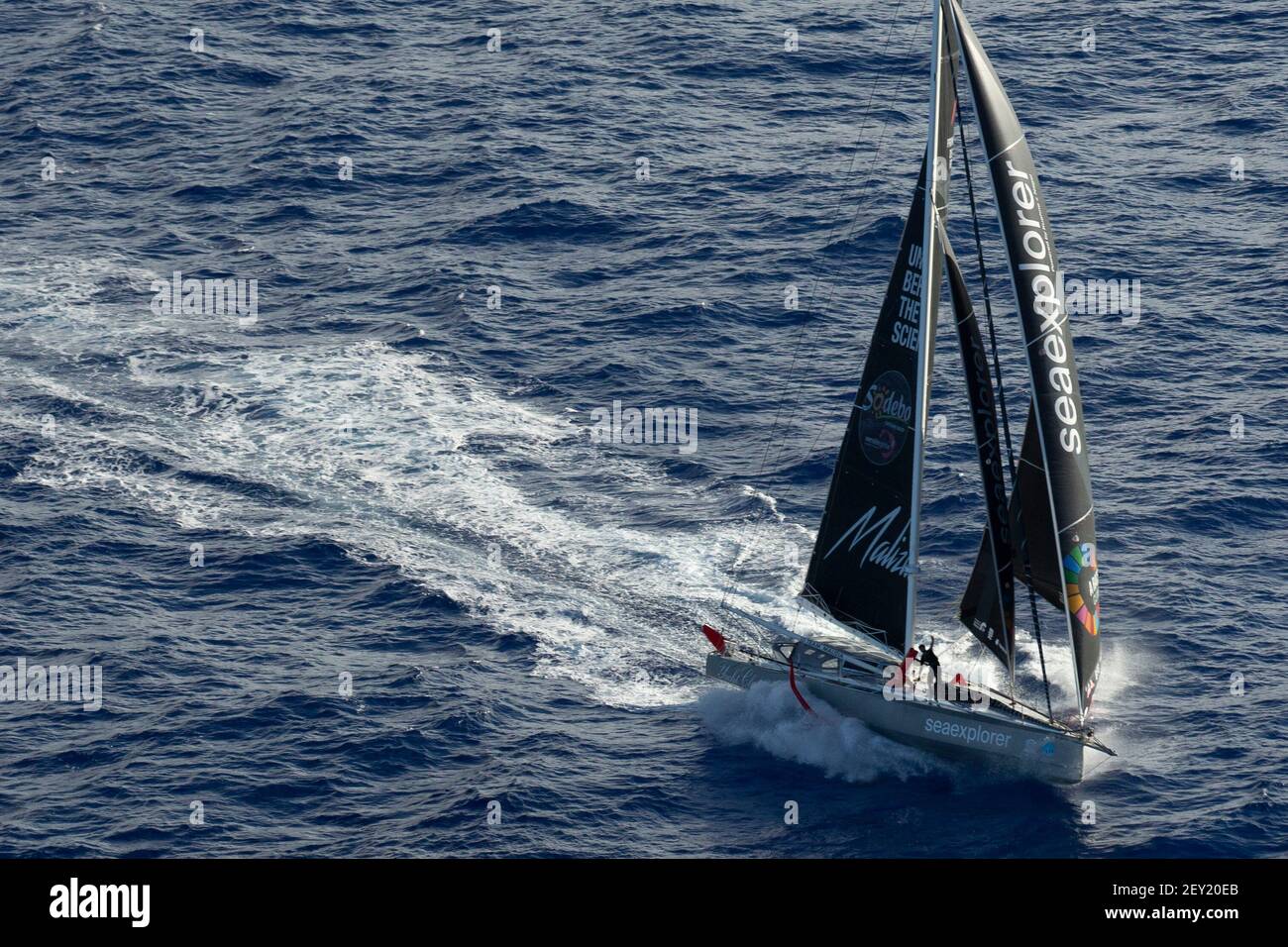 Boris Herrmann (ger) sailing on the Imoca SeaExplorer - Yacht Club de  Monaco during the 2020-2021 Vendée Globe, 9th edition of the solo non-stop  round the world yacht race, on January 15,