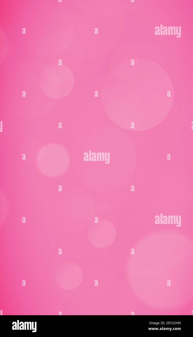 Abstract multicolored blurred bokeh on red background - Vector illustration Stock Vector