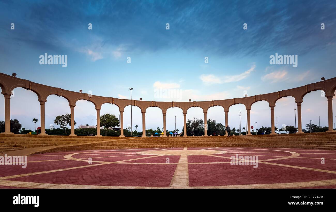 Morning view in Fanateer Beach - Al Jubail City,Saudi Arabia Stock ...