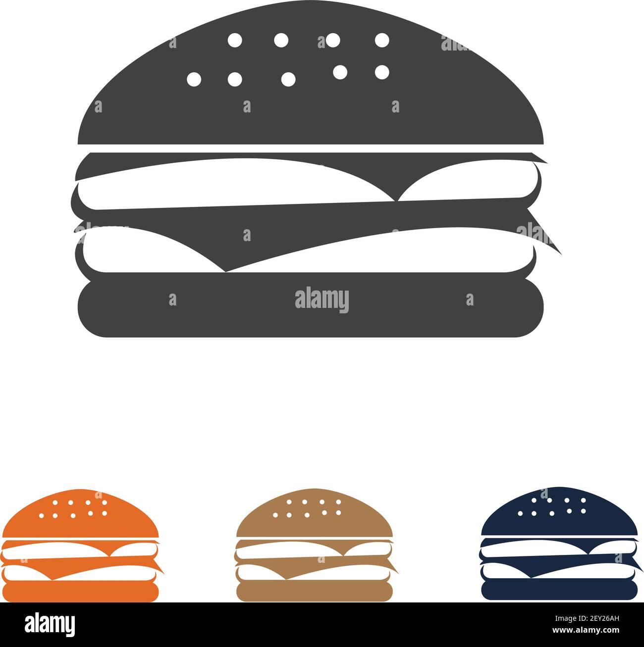 Hamburger vector icon illustration desigh Stock Vector