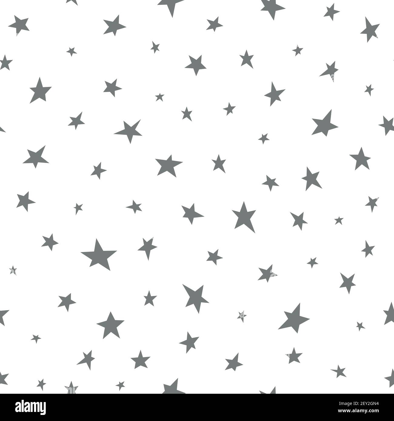 Seamless abstract pattern with black hand drawn shabby stars on white ...