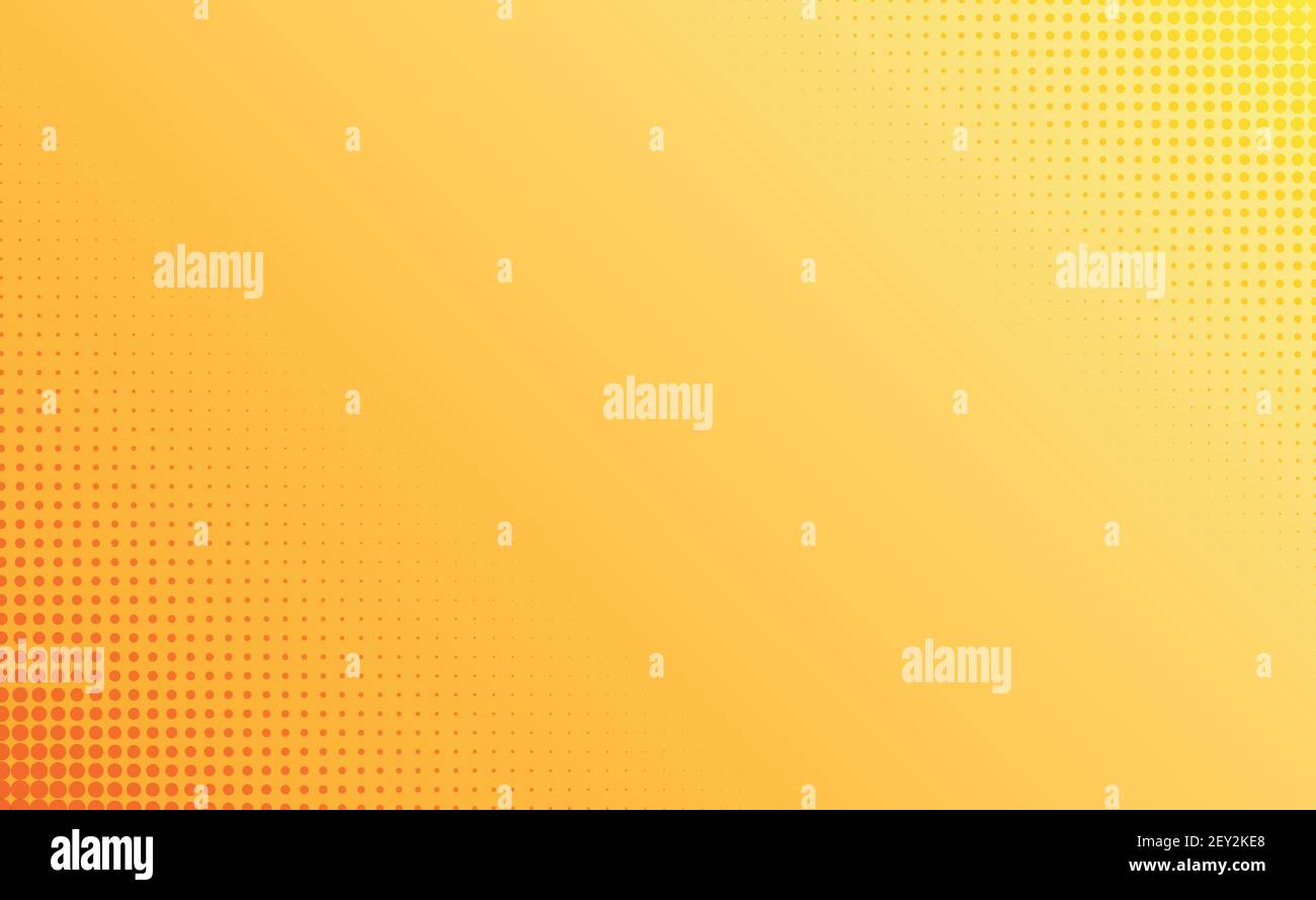 Yellow-orange abstract background with dots dots - Vector illustration Stock Vector