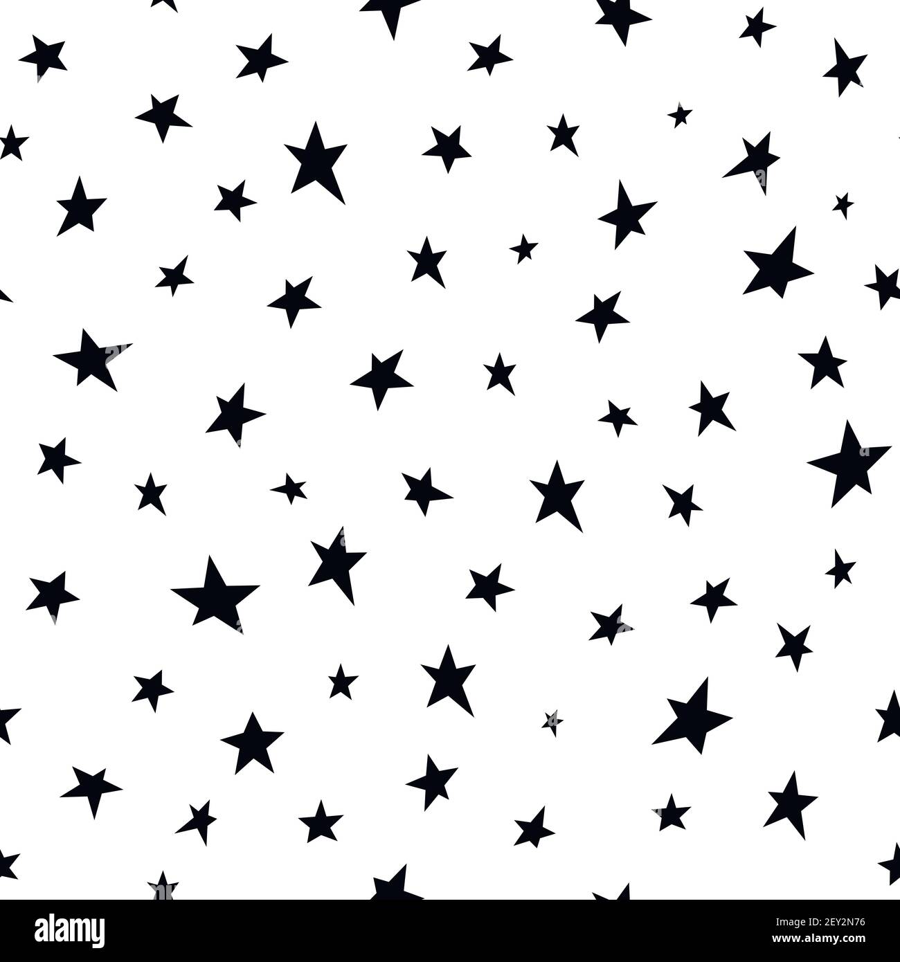 Seamless abstract pattern with black hand drawn shabby stars of ...