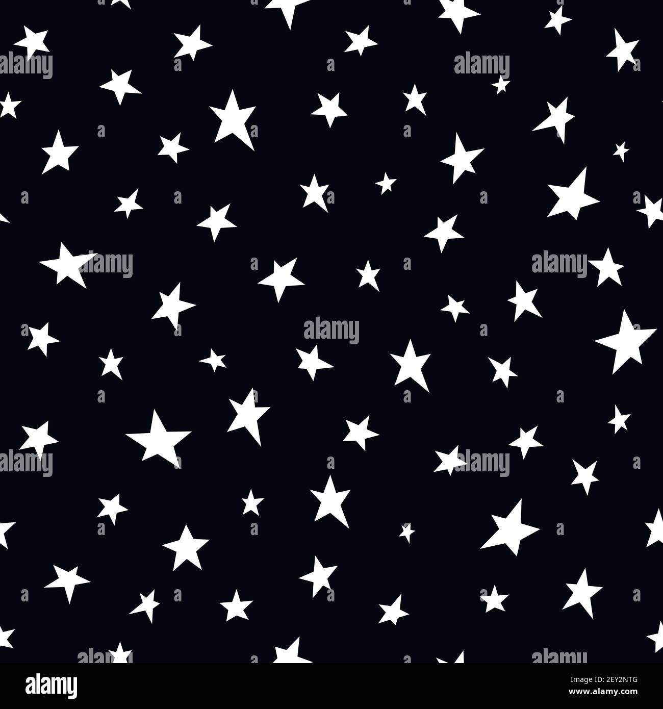 Seamless pattern with white shabby stars on black background. Vector ...