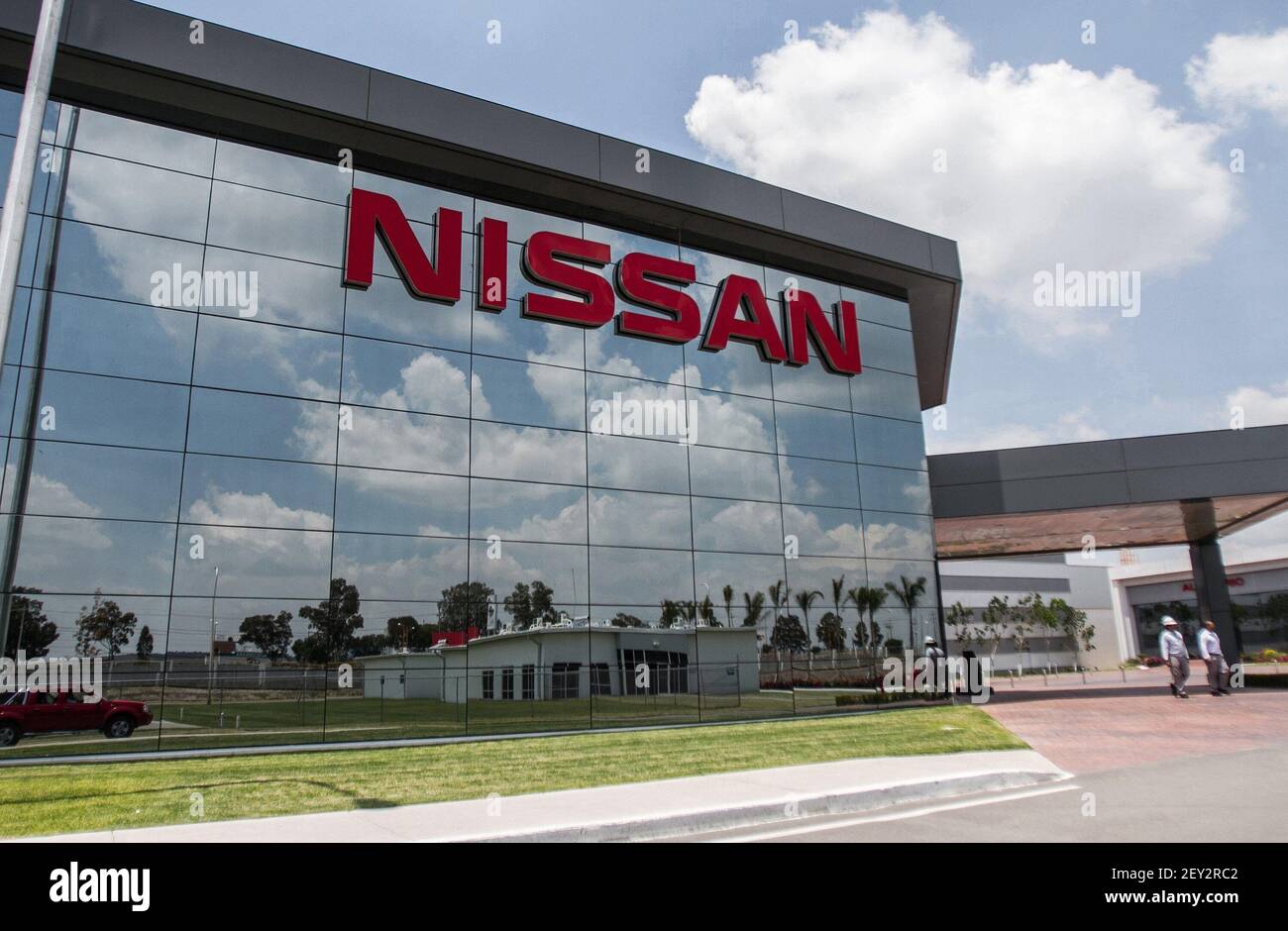 Nissan's factory in Aguascalientes is the third plant built in Mexico, and  part of the explosive growth that is turning the country into the world's  fourth largest exporter of cars. (Photo by