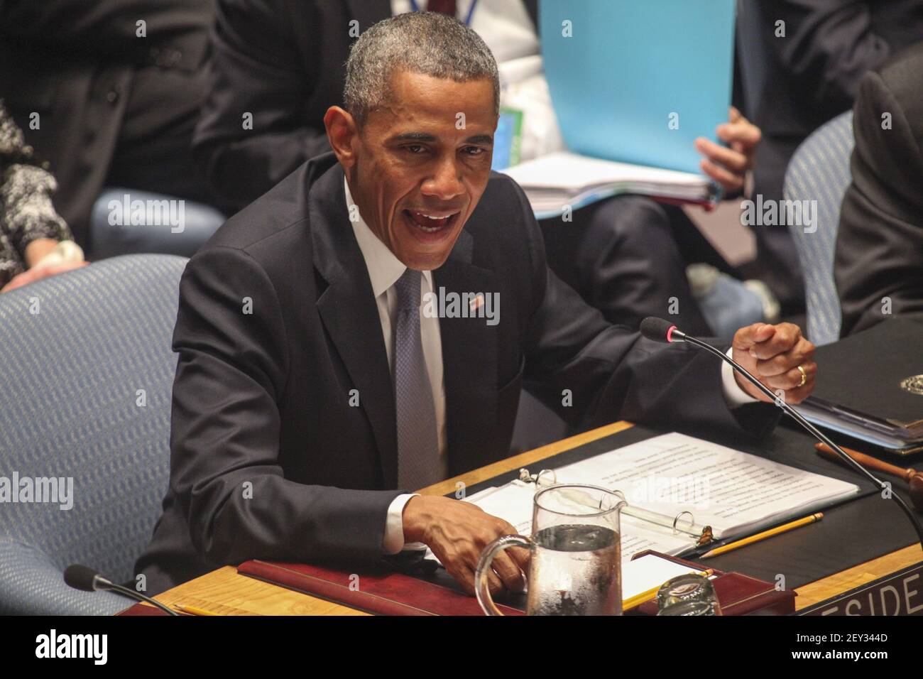 September 24, 2014, New York, NY, USA President Barack Obama chairs United Nations Security