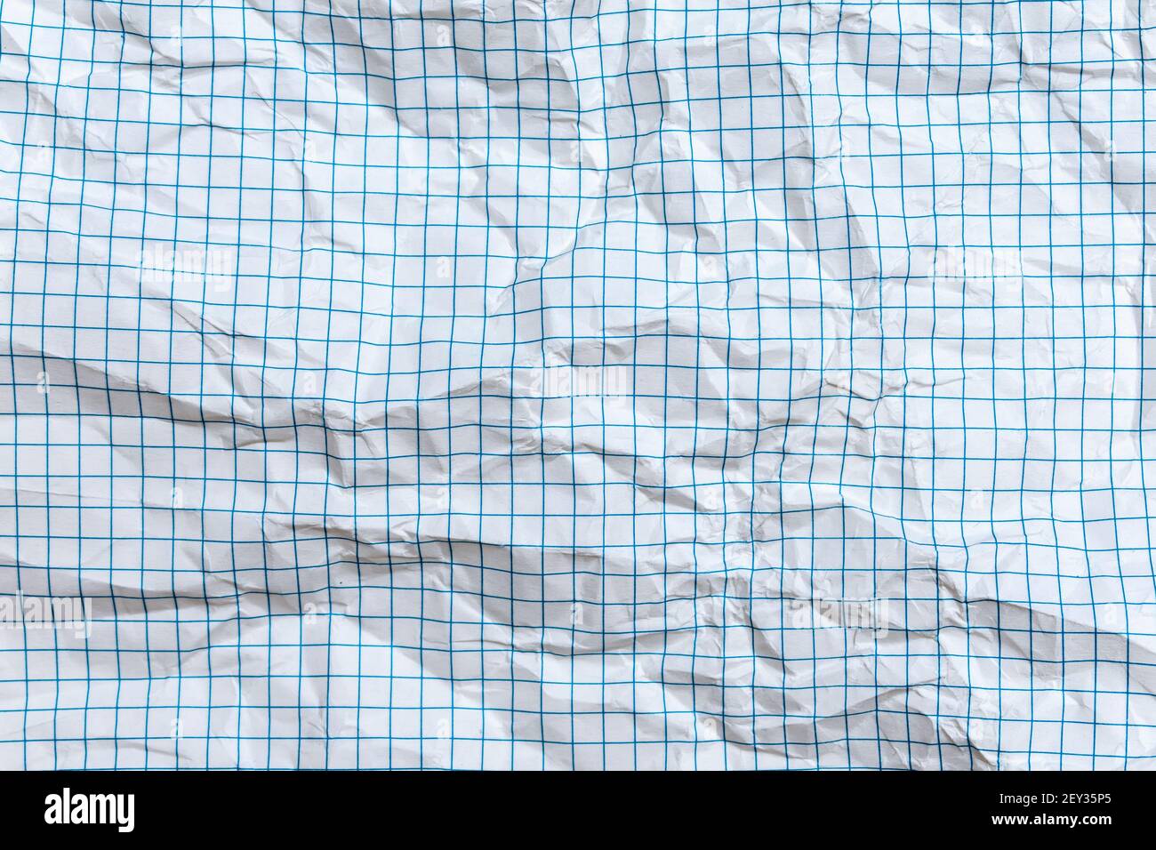 Background, texture of a crumpled notebook sheet with grid-like markings  Stock Photo - Alamy
