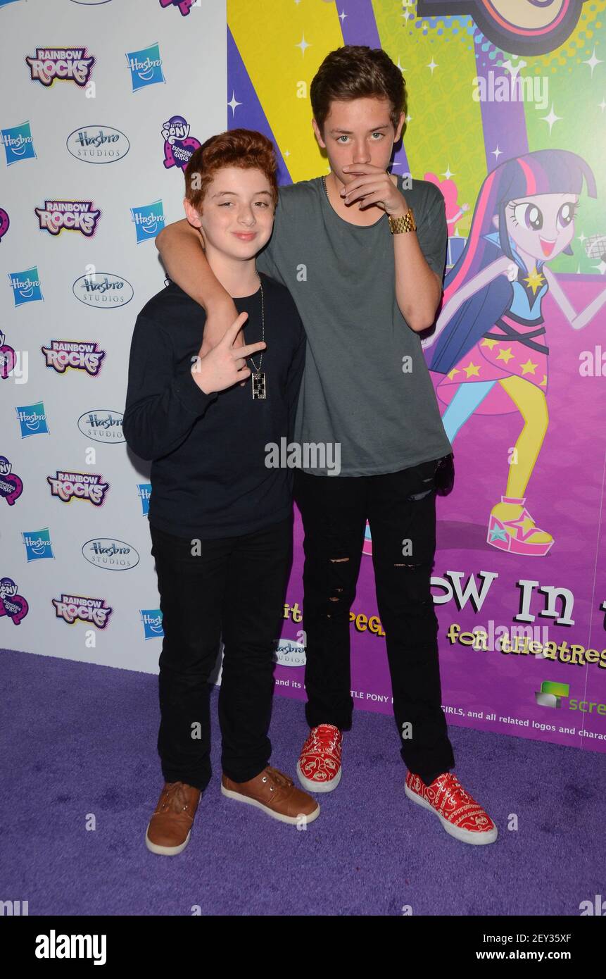 27 September 2014 - Hollywood, California - Thomas Barbusca, Ethan Cutkosky.  Arrivals for the Los Angeles premiere of "My Little Pony Equestria Girls  Rainbow Rocks" held at TCL Chinese 6 Theater in