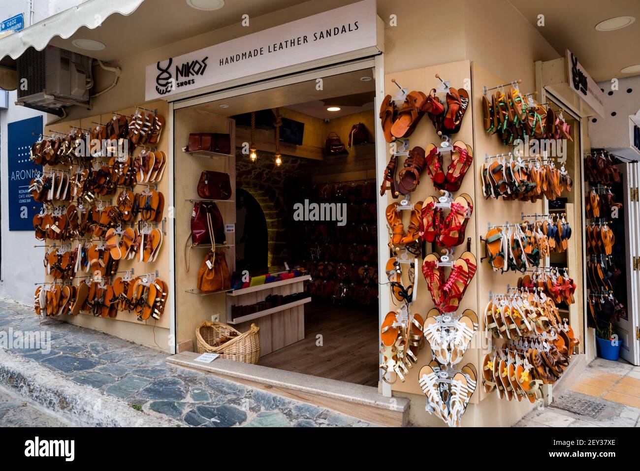 Chania sandal shop hi-res stock photography and images - Alamy