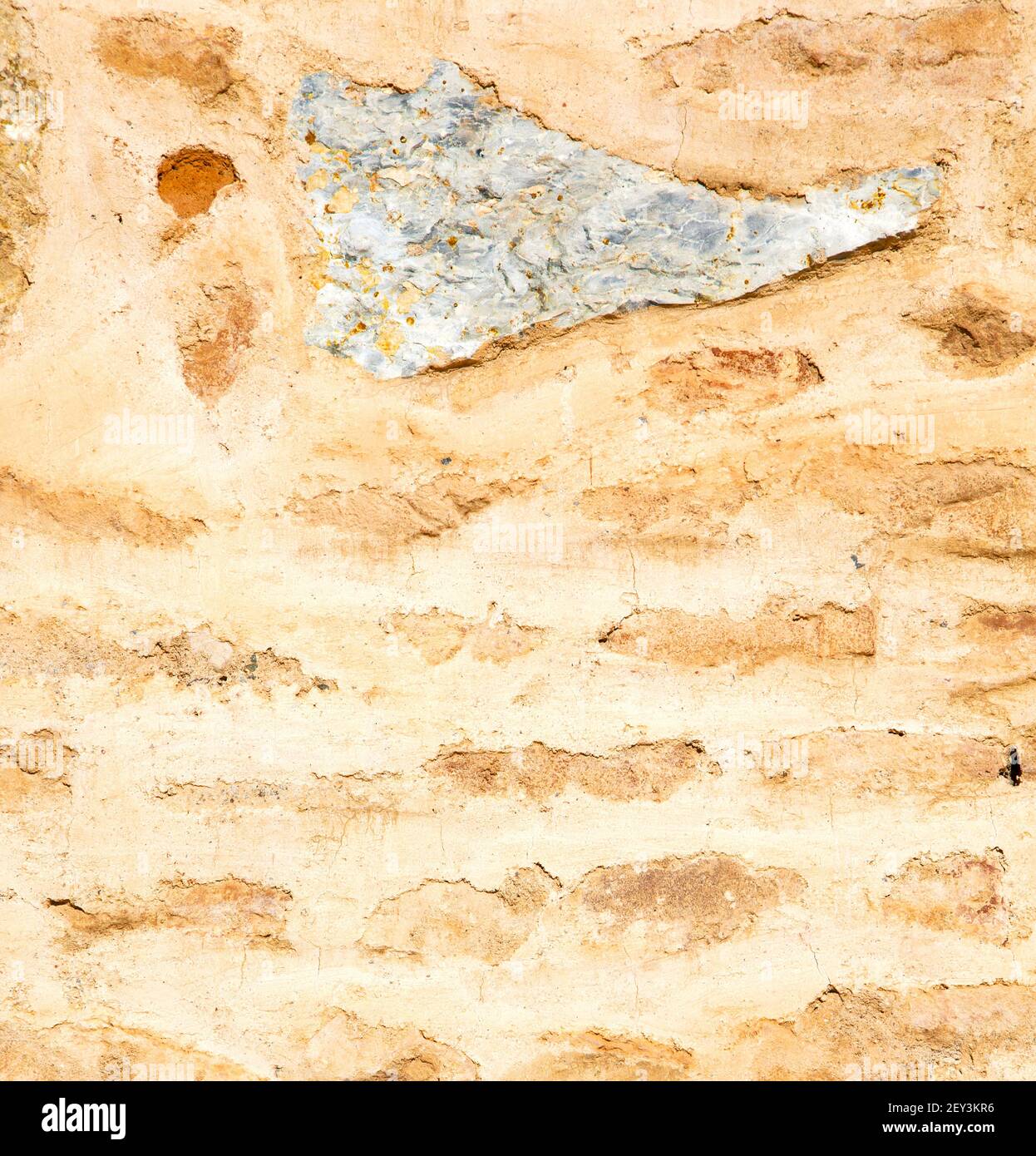 Texture wall in africa morocco the old brick construction concrete