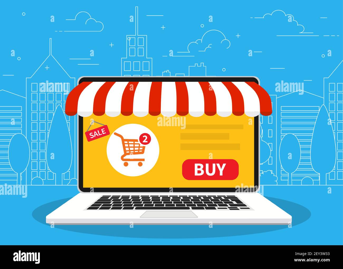 Computer store Stock Vector Images - Alamy