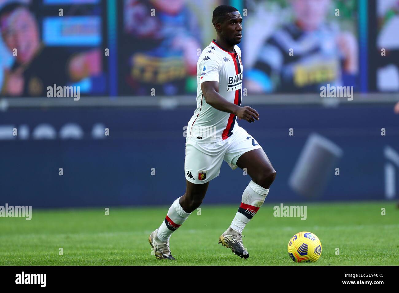 Cristian Zapata of Genoa Cfc  in action during the Serie A match between Fc Internazionale and Genoa Cfc. Fc Internazionale wins 3-0 over Genoa Cfc. Stock Photo