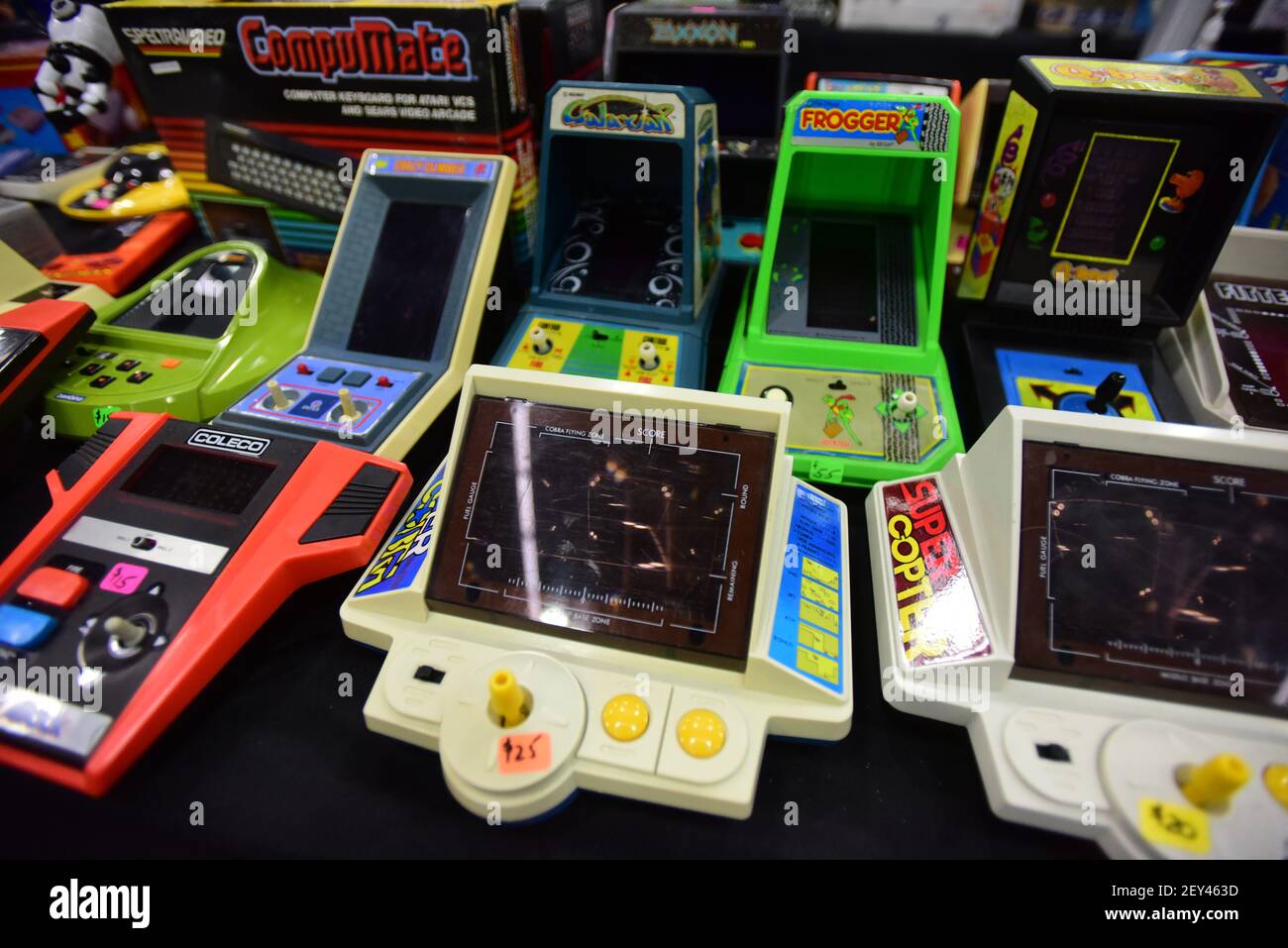 Classic video game units for sale at the Portland Retro Gaming Expo in