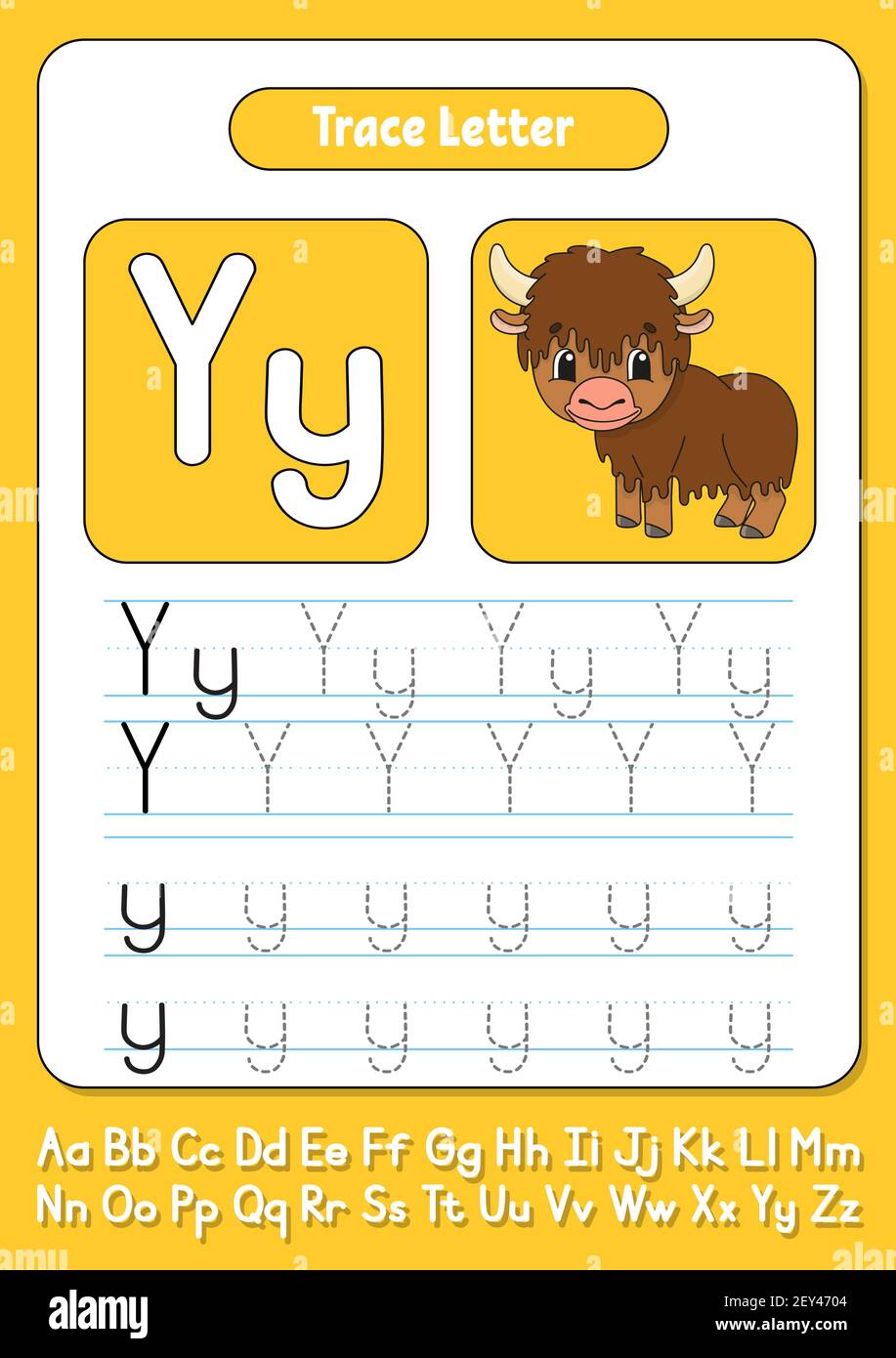 Writing letters. Tracing page. Practice sheet. Worksheet for kids ...