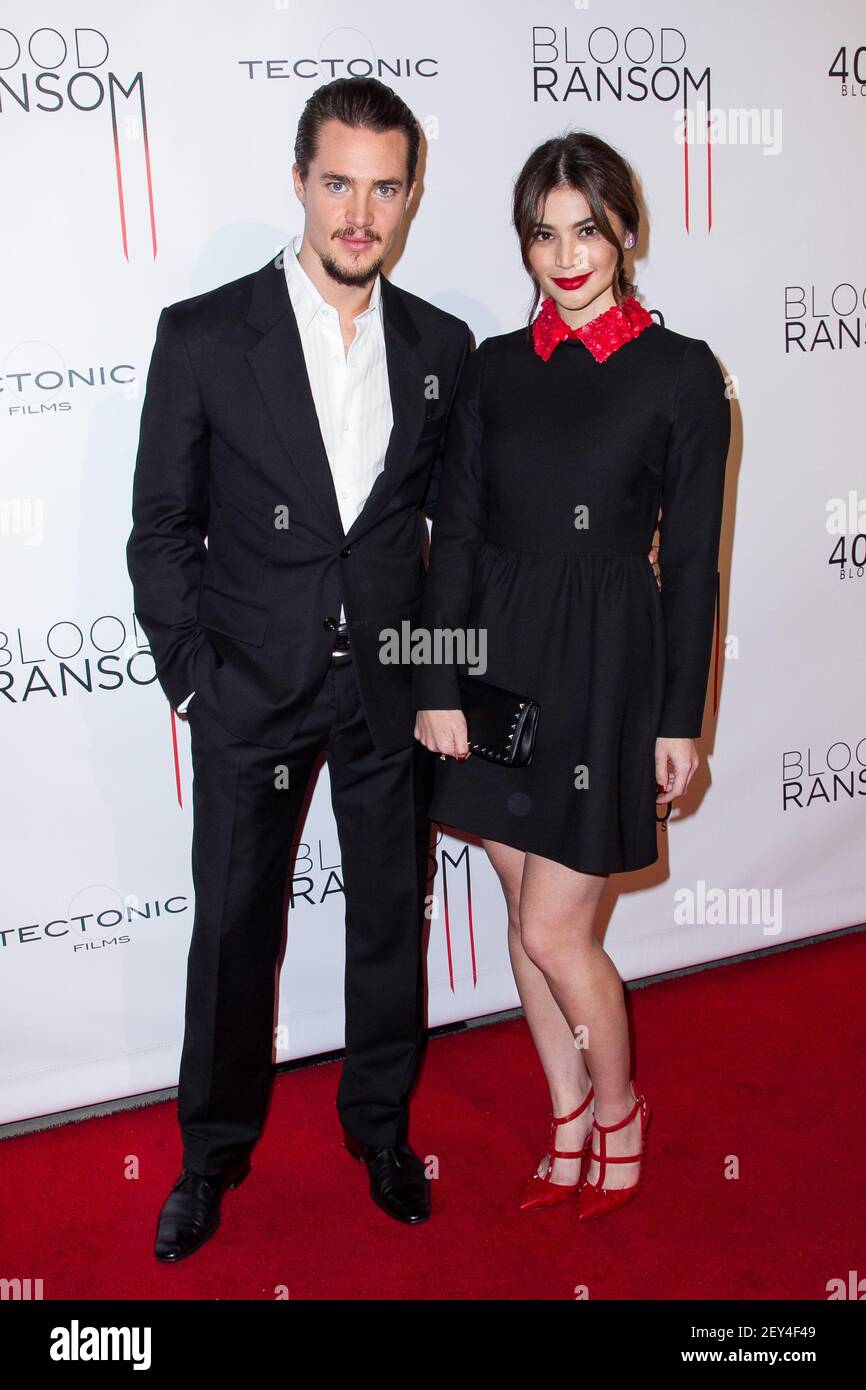 Alexander dreymon and anne curtis attends the los angeles premiere of