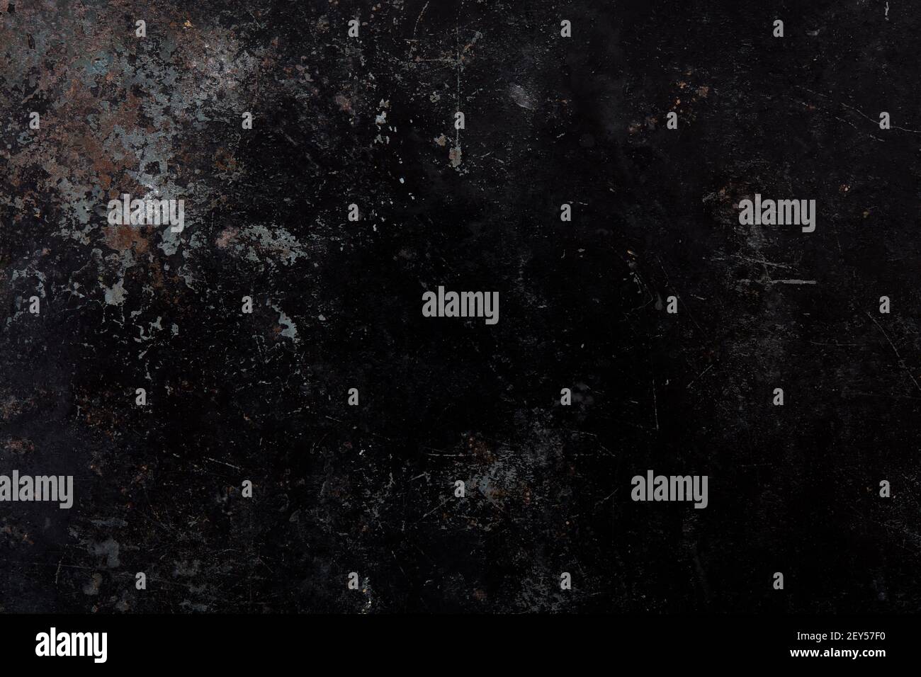 Black, old and corroded metal texture background Stock Photo