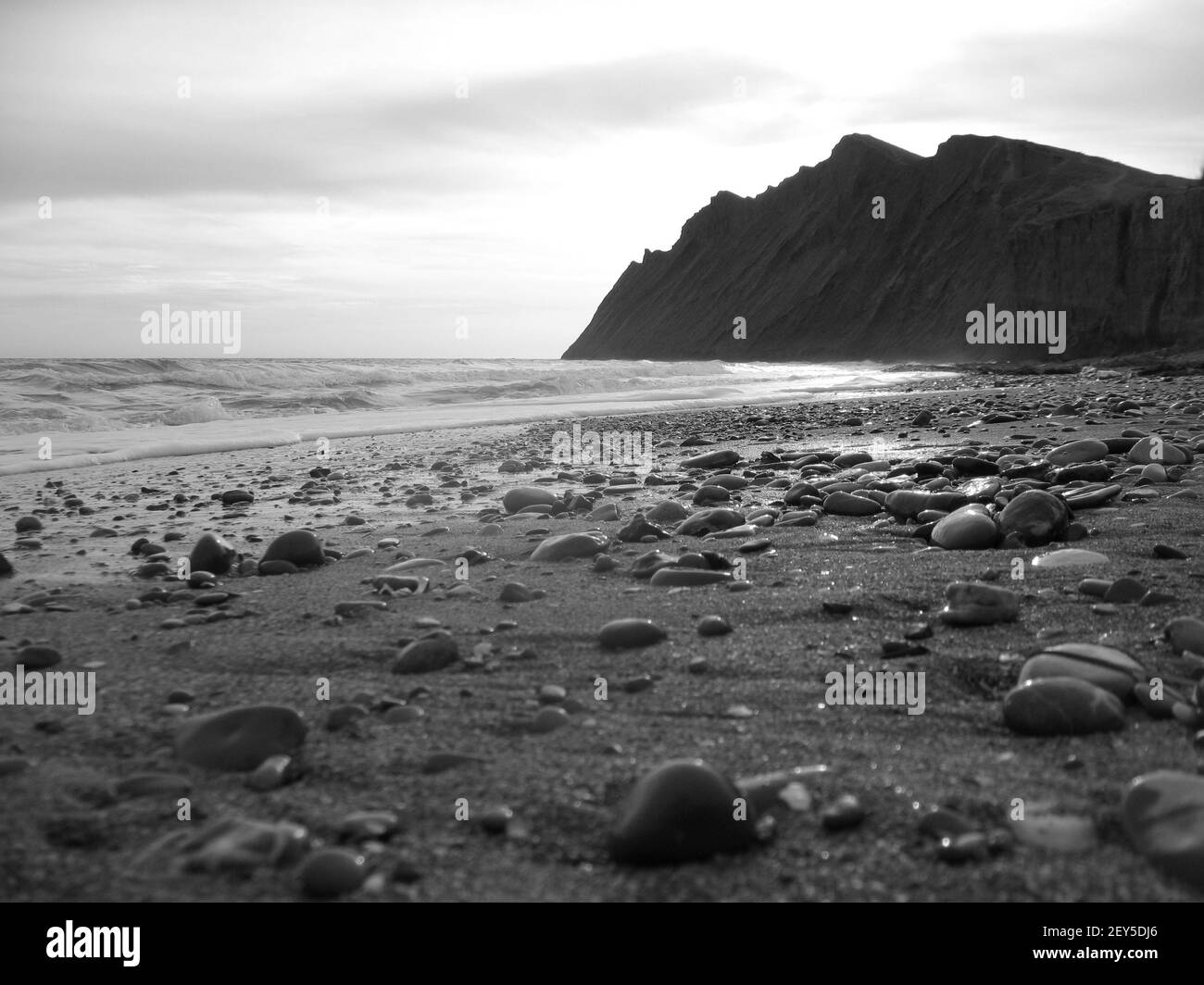 Black and white sea view hi-res stock photography and images - Alamy
