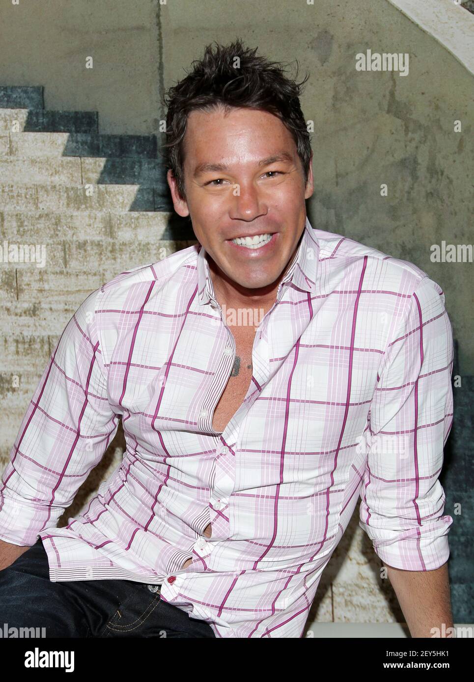 Designer and HGTV Personality David Bromstad attends the grand opening