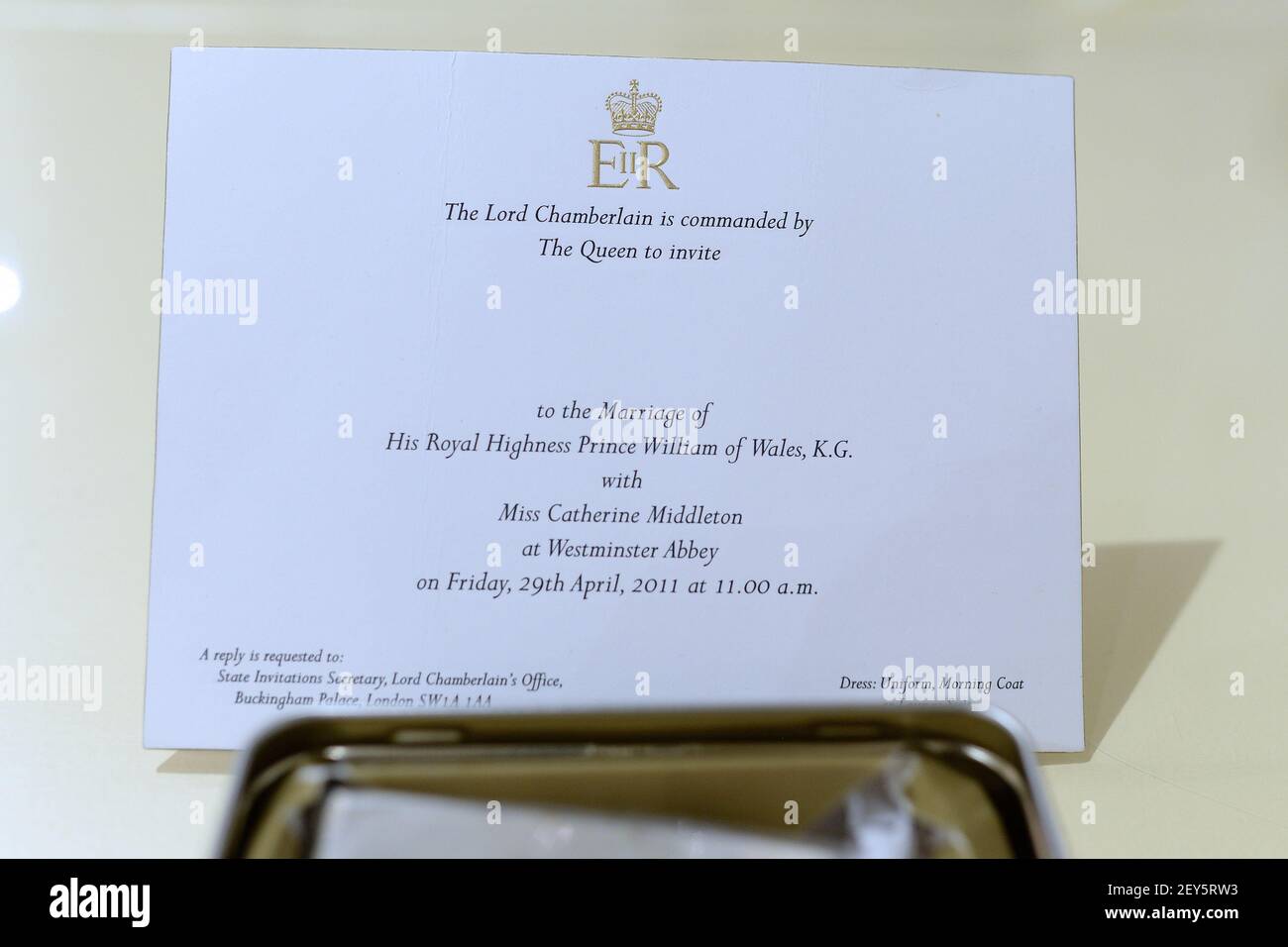 Prince William And Kate Middleton Wedding Invitation Card