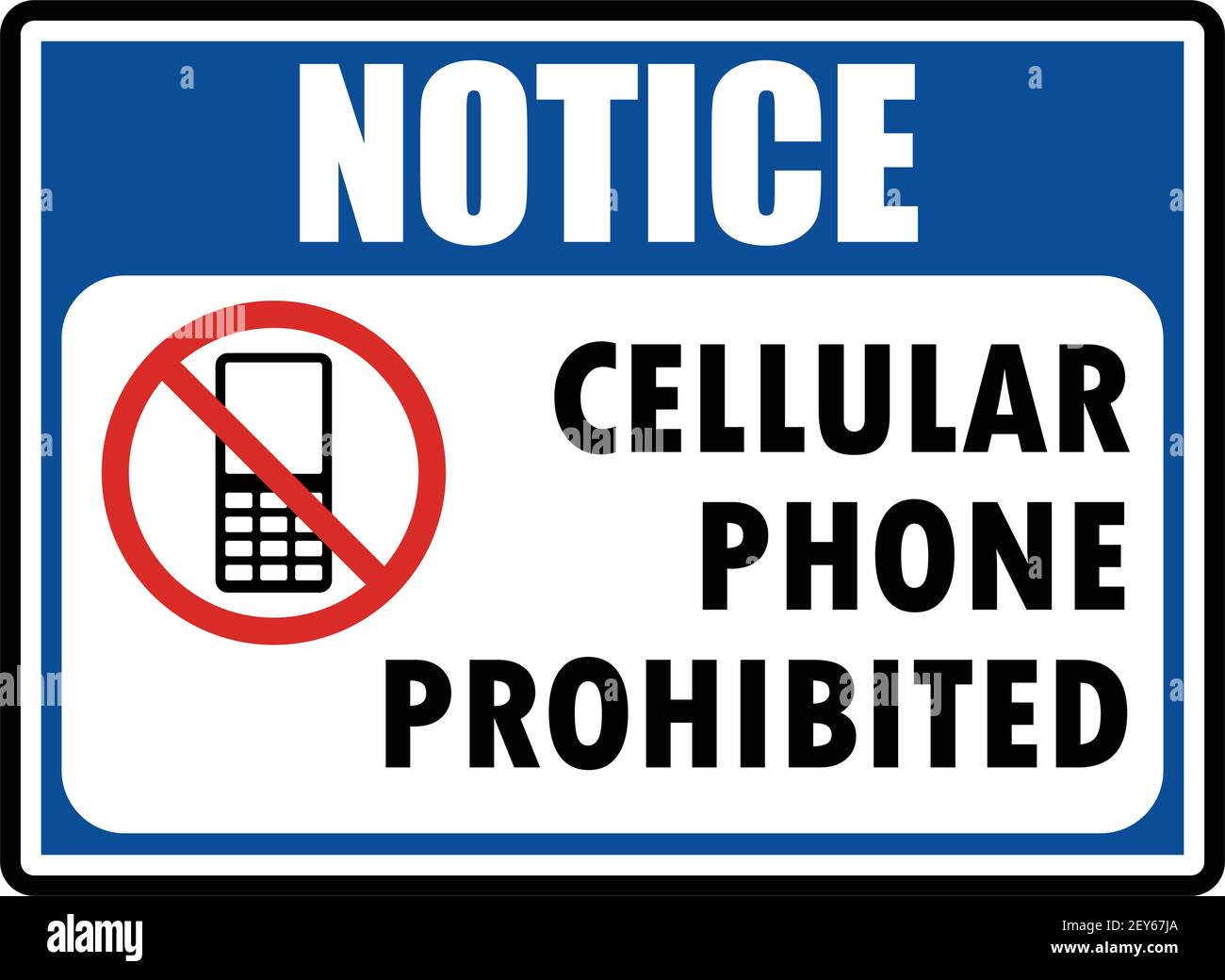 no cellular phone zone area for signboard or label. vector illustration