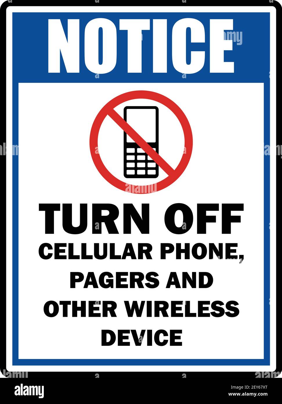 no cellular phone zone area for signboard or label. vector illustration