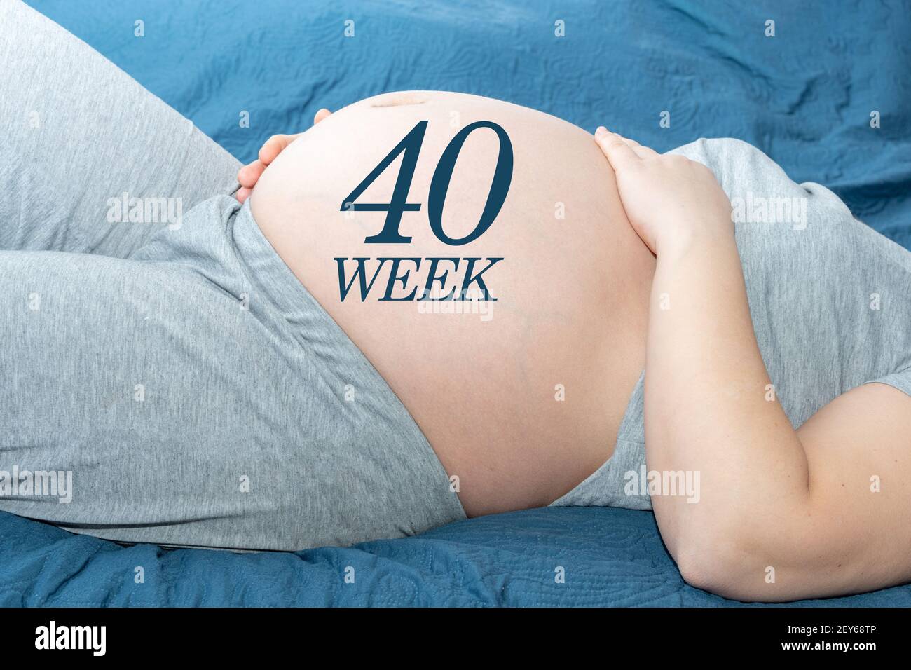 40 Weeks Pregnant Belly