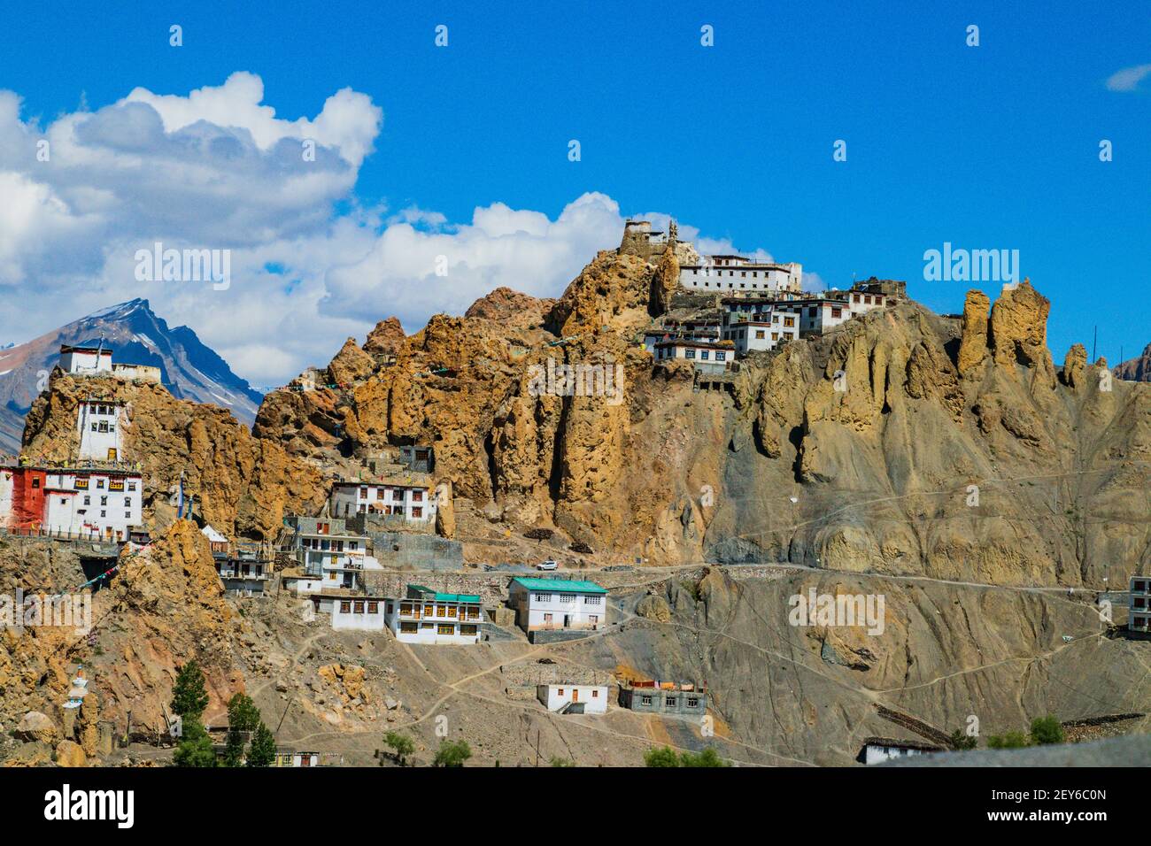 Dankar Monastery , near Kaza, Spiti Stock Photo