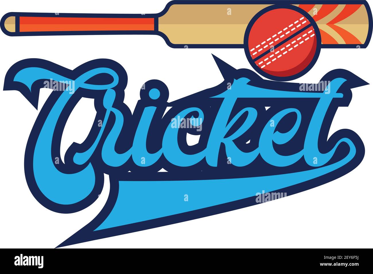 cricket logo with text space for your slogan tag line, vector illustration Stock Vector Image
