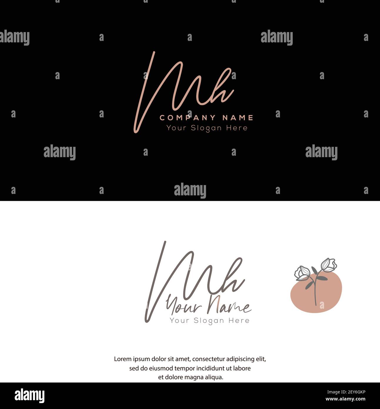 M M MM Initial letter handwriting and signature logo. Beauty vector initial  logo .Fashion, boutique, floral and botanical Stock Vector Image & Art -  Alamy