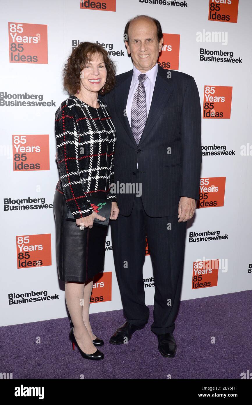 (LR) Lori Anne Hackel and Michael Milken attend the Bloomberg