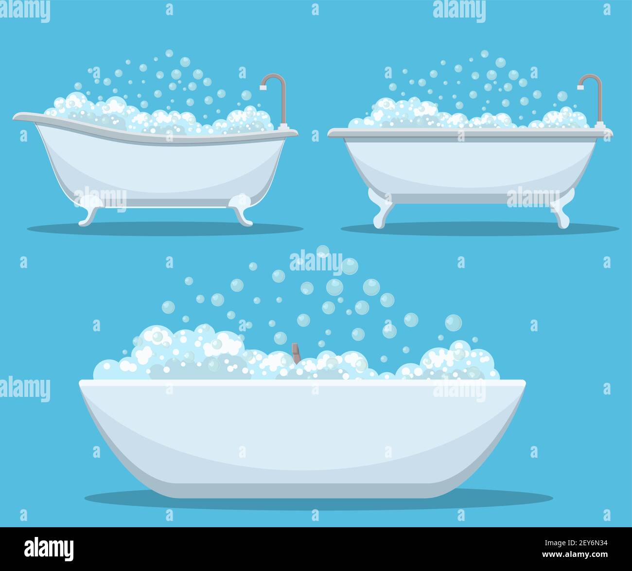 Modern bath isolated on background Stock Vector Image & Art - Alamy