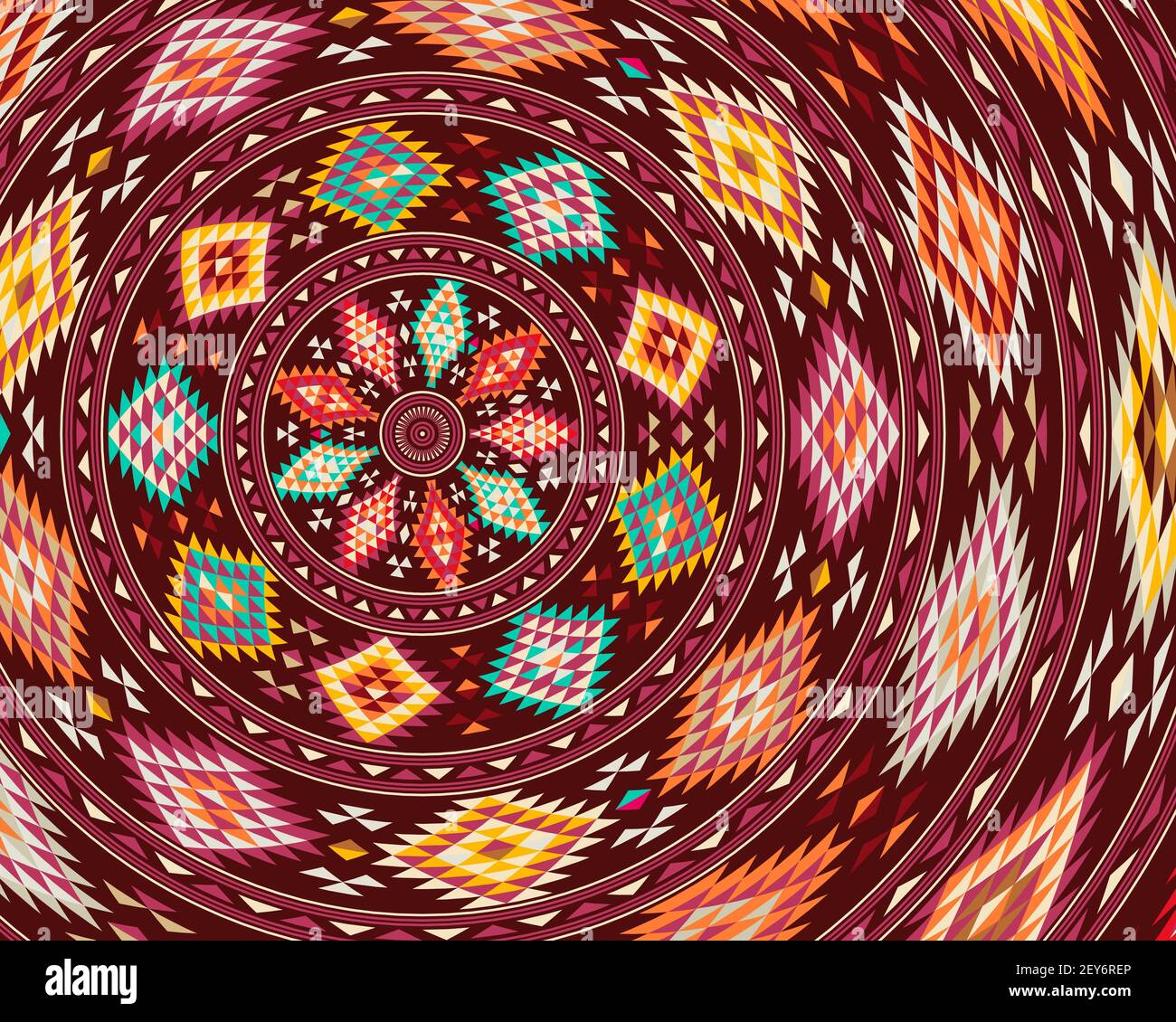 American indian decorative background, vector illustration Stock Vector ...