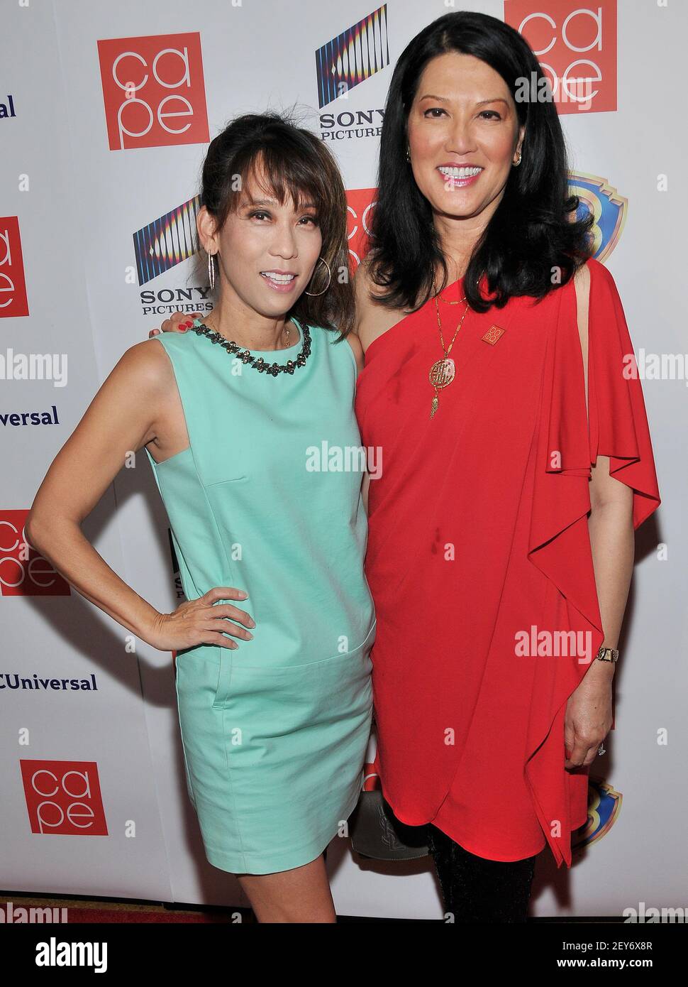 (L-R) Jane Yamamoto & Wenda Fong attends The CAPE Holiday Party held at