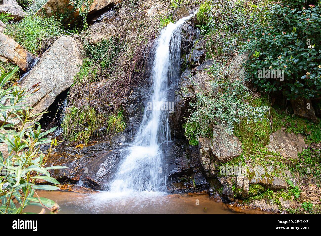 Foto de Los Chorros de Joyarancón o Cascada de Jollarancos en Santa Ana la Real, Huelva