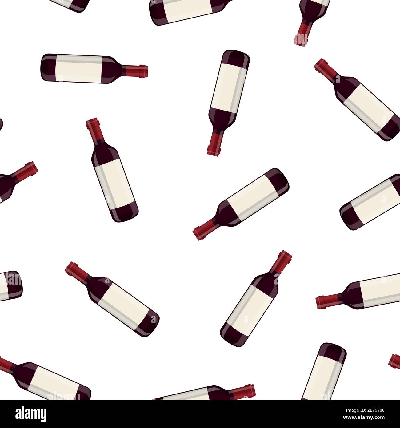 bottle of wine isolated on white background Stock Vector Image & Art ...