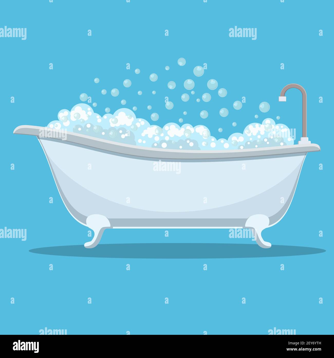 Modern bath isolated on background Stock Vector Image & Art - Alamy